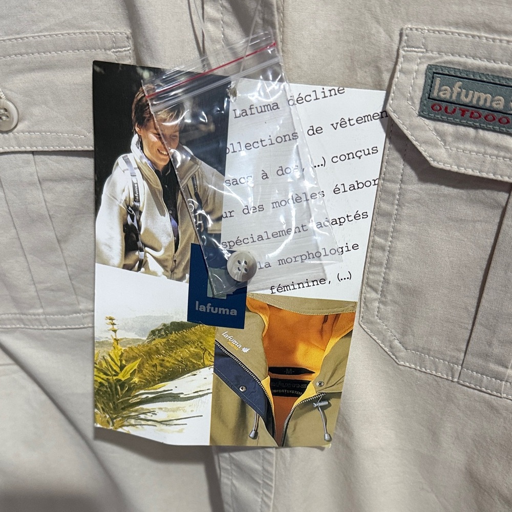 lafuma Outdoor Women's Short Sleeve Button-Up Shirt - Beige - Picture 6 of 8